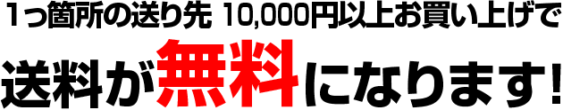 10,000円以上お買い上げのお客様は送料無料!
